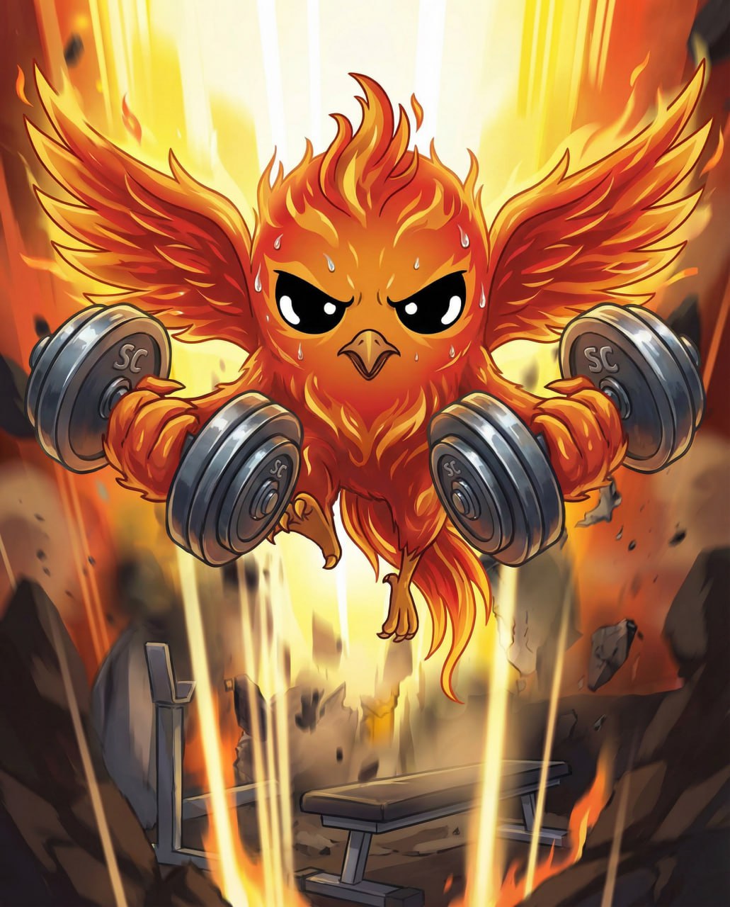 Super Cicle - Phoenix illustration